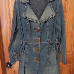 Retro Inspire Boho Hippie  Trench Coat sz 18/20